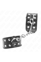 KINK - CINTURINI CON DOPPIA LINEA DI BORCHIE REGOLABILI NERO