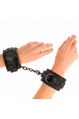 KINK - POLSI RICOPERTI DI PIZZO SCURO REGOLABILI NERO 19-26 CM