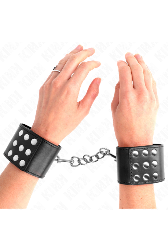 KINK - RESISTENZA DA POLSO CON CHIUSURA A SCATTO NERA REGOLABILE 19-24 CM X 5