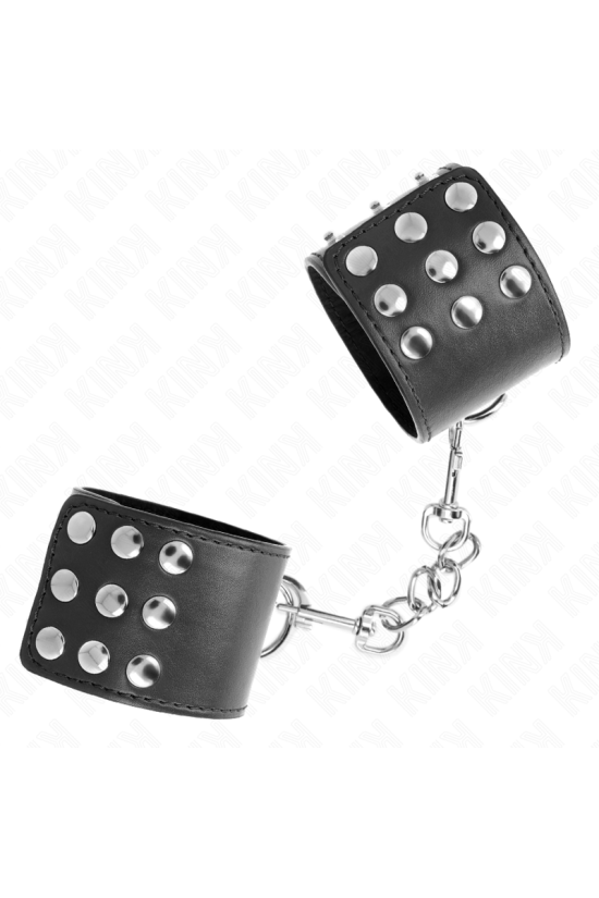 KINK - RESISTENZA DA POLSO CON CHIUSURA A SCATTO NERA REGOLABILE 19-24 CM X 5