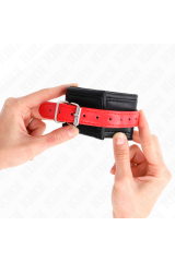 KINK - RESISTENZA DA POLSO NERA CON CINTURA ROSSA REGOLABILE 17-28 CM X 6 CM