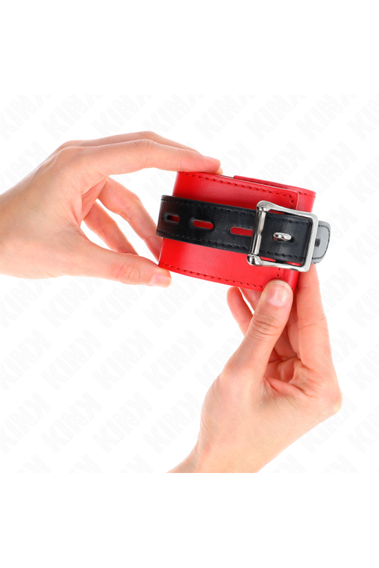 KINK - RESISTENZA DA POLSO ROSSO CON CINTURA NERA REGOLABILE 17-28 CM X 6 CM