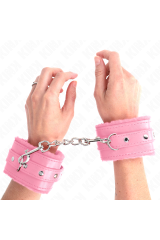 KINK - POGGIPOLSI PREMIUM RIVESTITI IN PELLICCIA ROSA CON CINTURA ROSA REGOLABILE 17-29 CM X 6 CM
