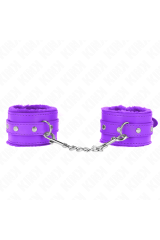 KINK - POGGIPOLSI PREMIUM IMBOTTITI IN PELLICCIA VIOLA CON CINTURA VIOLA REGOLABILE 17-29 CM X 6 CM