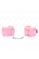 KINK - RESISTENZA DA POLSO IMBOTTITA IN PELLICCIA ROSA CON CINTURA ROSA REGOLABILE 17-29 CM X 6 CM