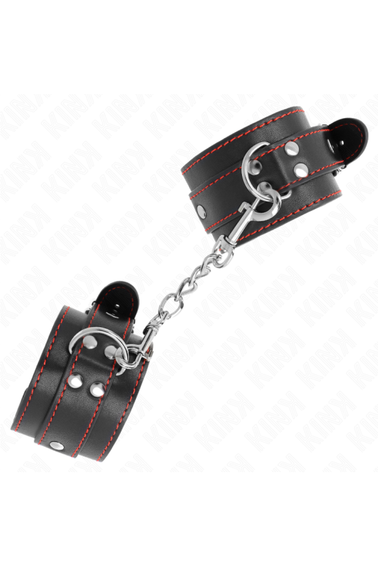 KINK - RESISTENZA DA POLSO NERA CON FODERA ROSSA REGOLABILE 20-28 CM X 5