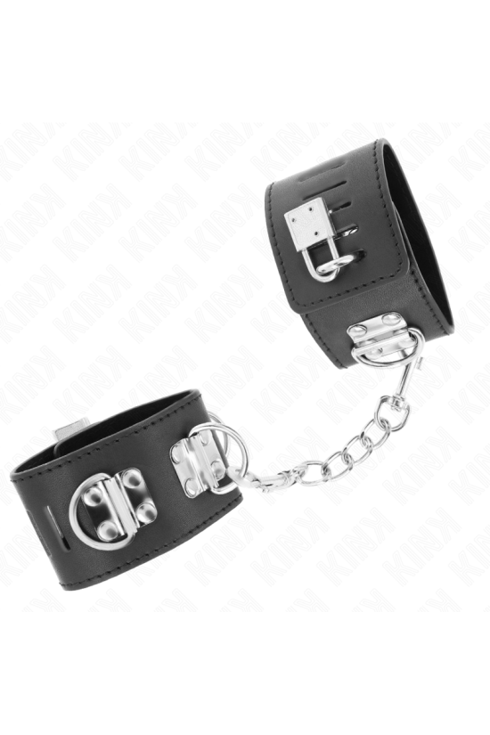 KINK - RESISTENZA DA POLSO MULTIPOSIZIONE CON CHIUSURA A LUCCHETTO NERA REGOLABILE 16-23 CM X 5