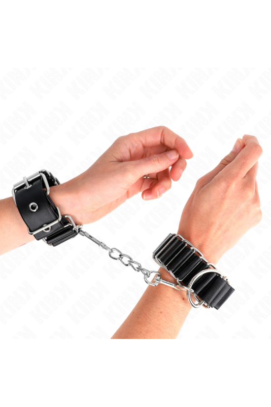 KINK - TENUTA DA POLSO SOTTILE A CERNIERA NERA REGOLABILE 16-22 CM X 3