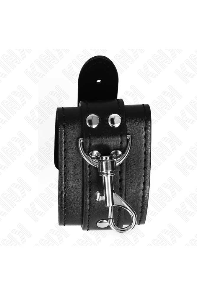 KINK - RESISTENZA DA POLSO PER DUNGEON CON CHIUSURA NERA REGOLABILE 21-28 CM X 5