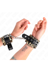 KINK - POGGIAPOLSO IN VERA PELLE LEOPARDATA REGOLABILE 18-29 CM X 5