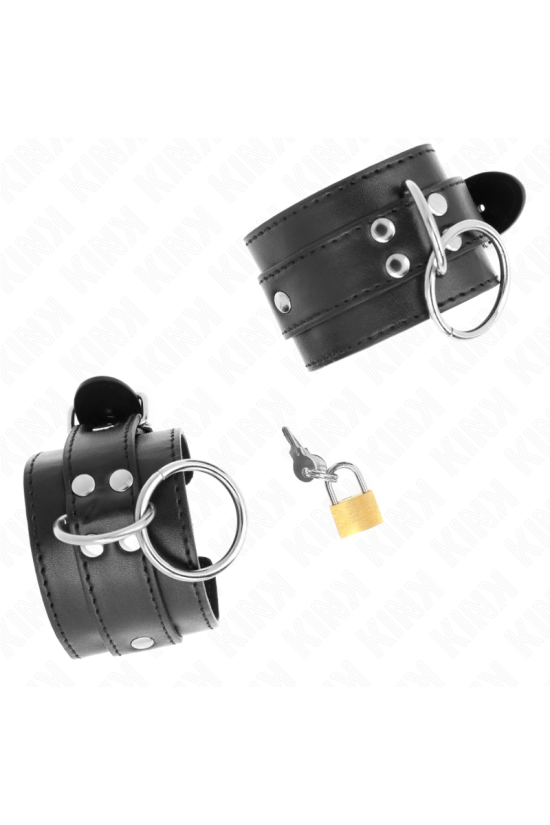 KINK - FERMAPOLSO CON BLOCCAGGIO O-RING NERO REGOLABILE 20-28 CM X 5