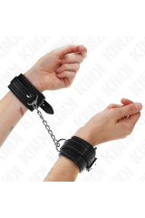 KINK - RESISTENZA DA POLSO CON MOTIVO SERPENTE NERO REGOLABILE 20-28 CM X 5