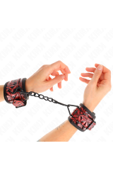 KINK - RESISTENZA DA POLSO CON MOTIVO A DIAMANTI ROSSO SCURO REGOLABILE 17-26 CM X 5