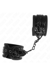 KINK - RESISTENZA DA POLSO CON MOTIVO A DIAMANTI NERO REGOLABILE 17-26 CM X 5