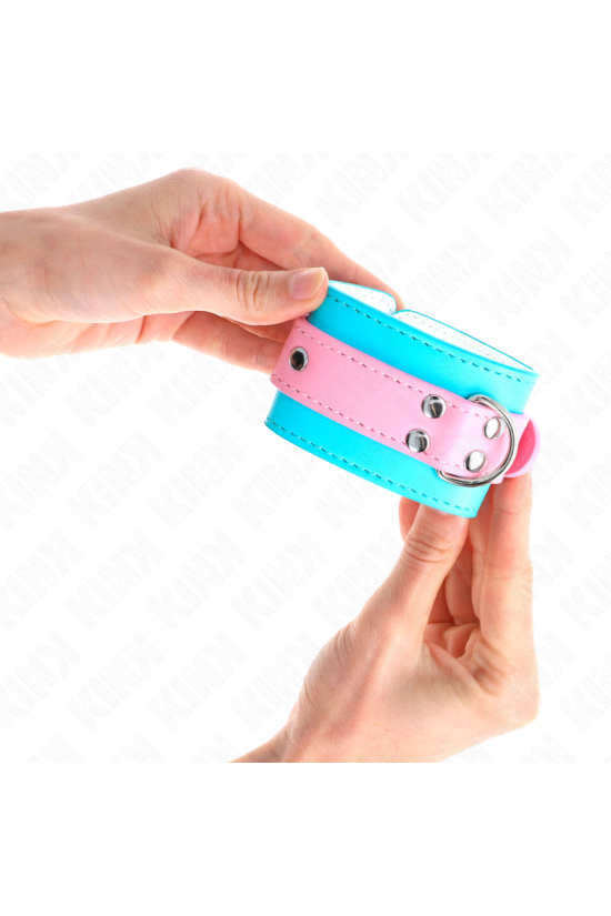 KINK - GRAZIOSI POGGIPOLSI BLU/ROSA REGOLABILI 16-28 CM X 5 CM