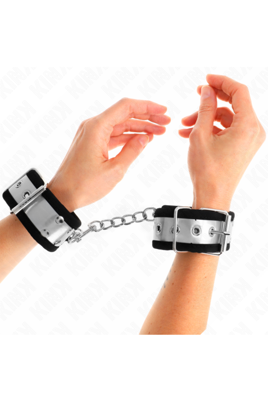 KINK - RESISTENZA DA POLSO SOTTILE NERO / ARGENTO 30 X 4 CM