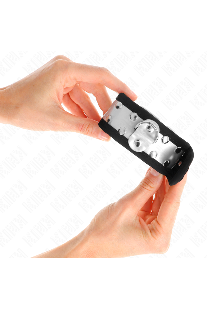 KINK - RESISTENZA DA POLSO SOTTILE NERO / ARGENTO 30 X 4 CM