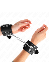 KINK - REGTINO DA POLSO DOPPIA FIBBIA NERO REGOLABILE 19-26 CM