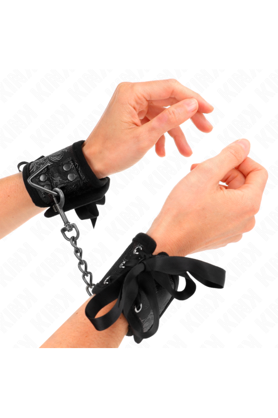 KINK - RESISTENZA DA POLSO SCANDALO DETTAGLI IN PIZZO NERO 24