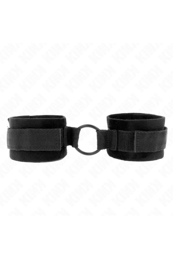 KINK - POLSINI IN PELLICCIA PER PRINCIPIANTI 25 CM CON O-RING 4 CM NERO REGOLABILE 15-25 CM