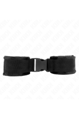 KINK - TENUTA DA POLSO IN NYLON HOOK&LOOP ROSSO-NERO MODELLO 1 REGOLABILE 25-35 CM X 6 CM