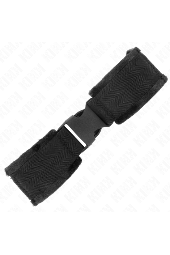 KINK - TENUTA DA POLSO IN NYLON HOOK&LOOP ROSSO-NERO MODELLO 1 REGOLABILE 25-35 CM X 6 CM