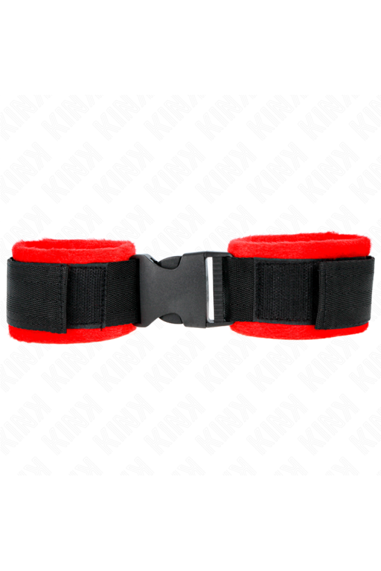 KINK - TENUTA DA POLSO IN NYLON HOOK&LOOP NERA MODELLO 1 AJDUSTABLE 25-35 CM X 6 CM