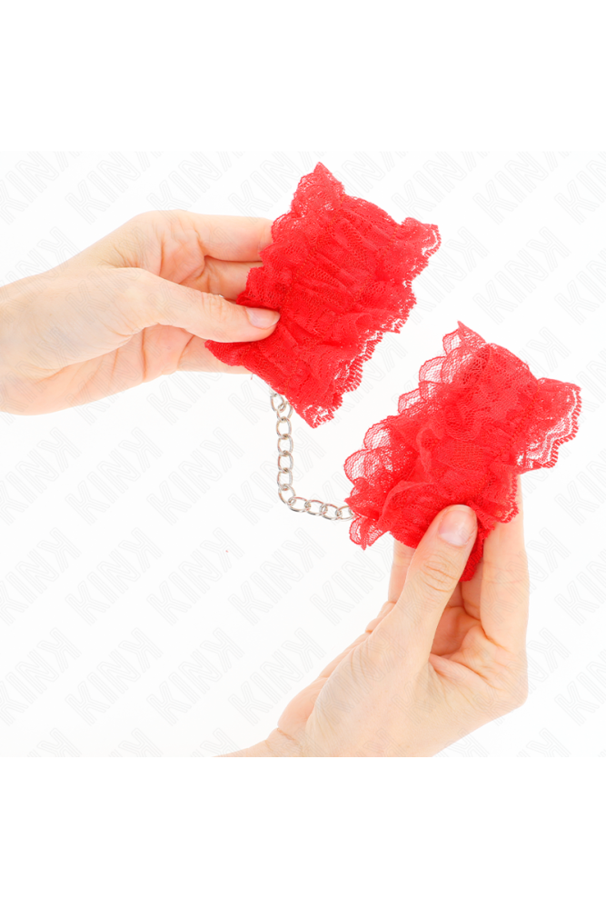 KINK - CINTURINO DA POLSO ELASTICO IN PIZZO ROSSO