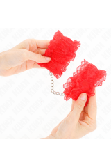 KINK - CINTURINO DA POLSO ELASTICO IN PIZZO ROSSO