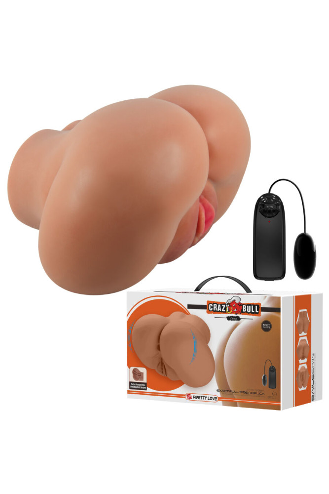 CRAZY BULL - VIBRATORE LUNA CON VAGINA REALISTICA E CONTROLLO ANO REMOTO