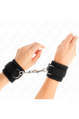 KINK - TENUTA DA POLSO IN NYLON HOOK&LOOP NERA MODELLO 2 REGOLABILE 18-35 CM X 6 CM