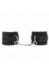 KINK - TENUTA DA POLSO IN NYLON HOOK&LOOP NERA MODELLO 2 REGOLABILE 18-35 CM X 6 CM