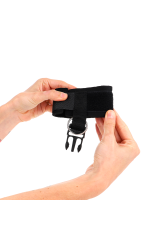 KINK - TENUTA DA POLSO IN NEOPRENE CON GANCIO E LOOP NERA REGOLABILE 22-34 CM