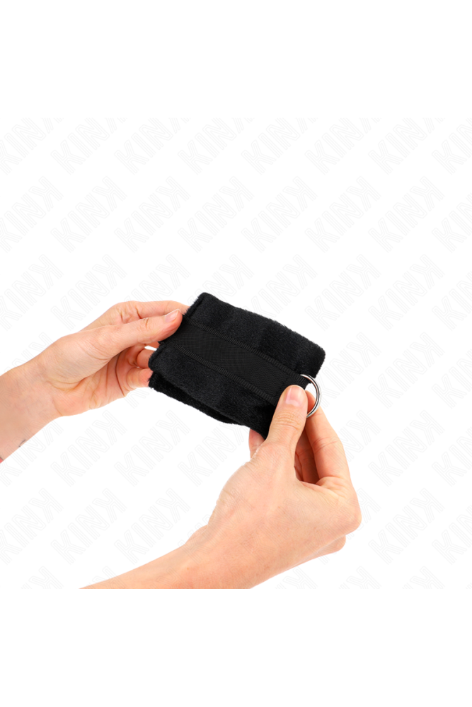 KINK - POLSINI IN PELLICCIA PER PRINCIPIANTI NERI 30 X 7 CM