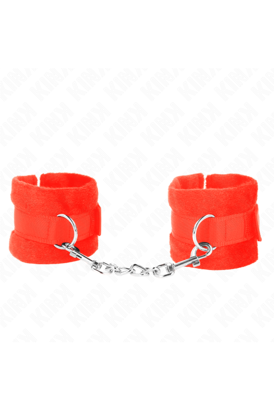 KINK - POLSINI IN PELLICCIA PER PRINCIPIANTI ROSSO 30 X 7 CM