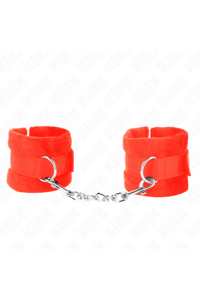 KINK - POLSINI IN PELLICCIA PER PRINCIPIANTI ROSSO 30 X 7 CM