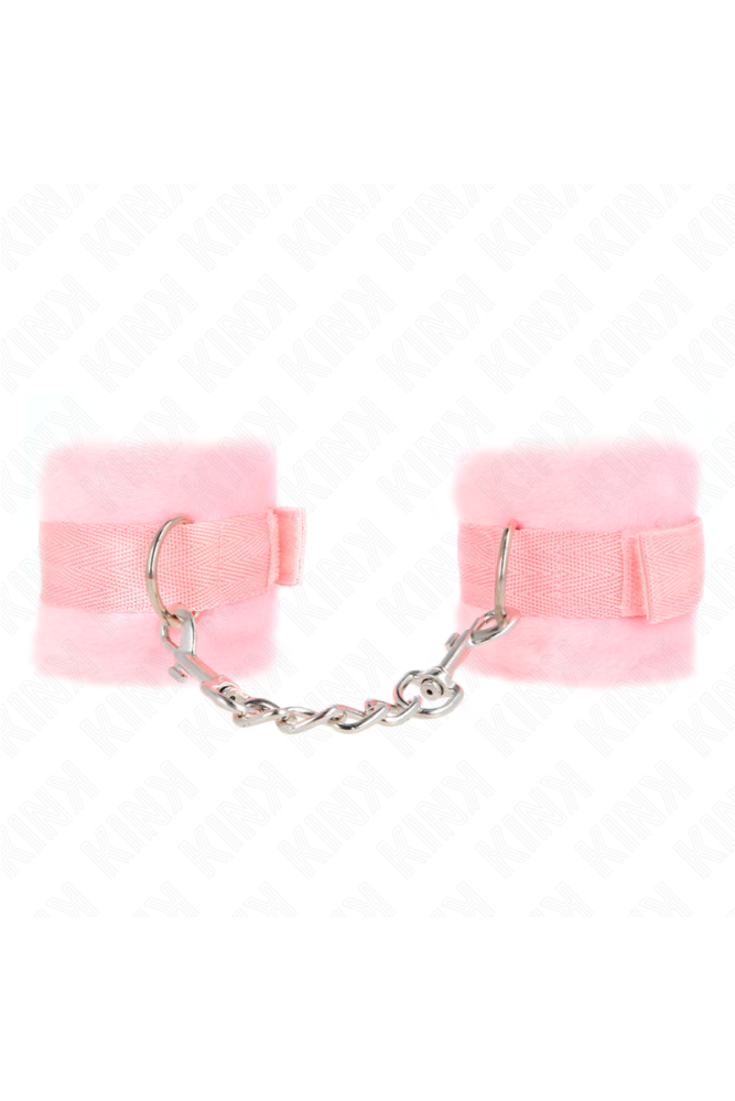 KINK - POLSINI IN PELLICCIA PER PRINCIPIANTI ROSA 30 X 7 CM