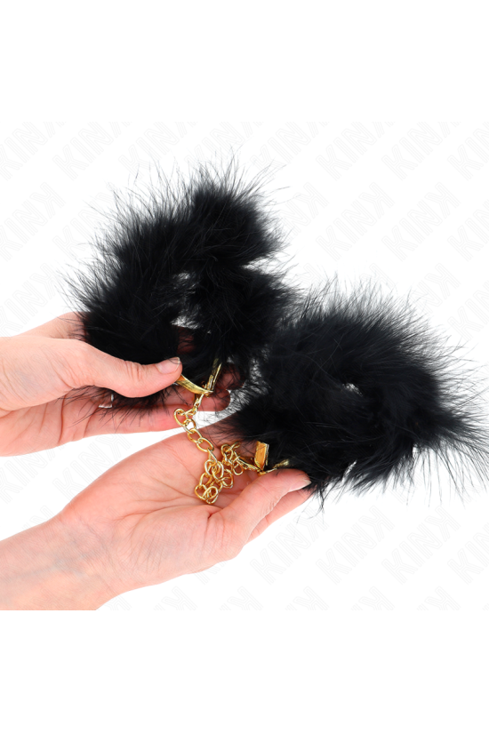 KINK - POLSINI IN PIUMA CON CATENA IN ORO MODELLO 0