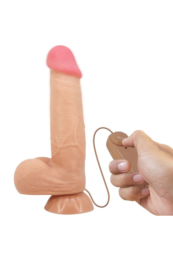 PRETTY LOVE - DILDO REALISTICO SLIDING SKIN SERIES CON VENTOSA SCORREVOLE DELLA PELLE CONTROLLO REMOTO FLESH 21
