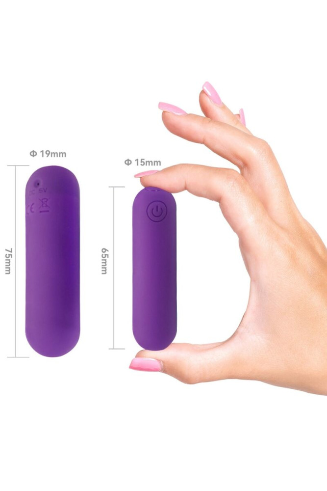 ARMONY - SPLASH HAHA VIBRATORE BULLET IN SILICONE 10 VIBRAZIONI 75 X 19 CM VIOLA
