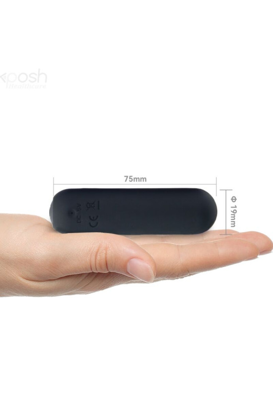 ARMONY - SPLASH HAHA VIBRATORE BULLET IN SILICONE 10 VIBRAZIONI 75 X 19 CM NERO