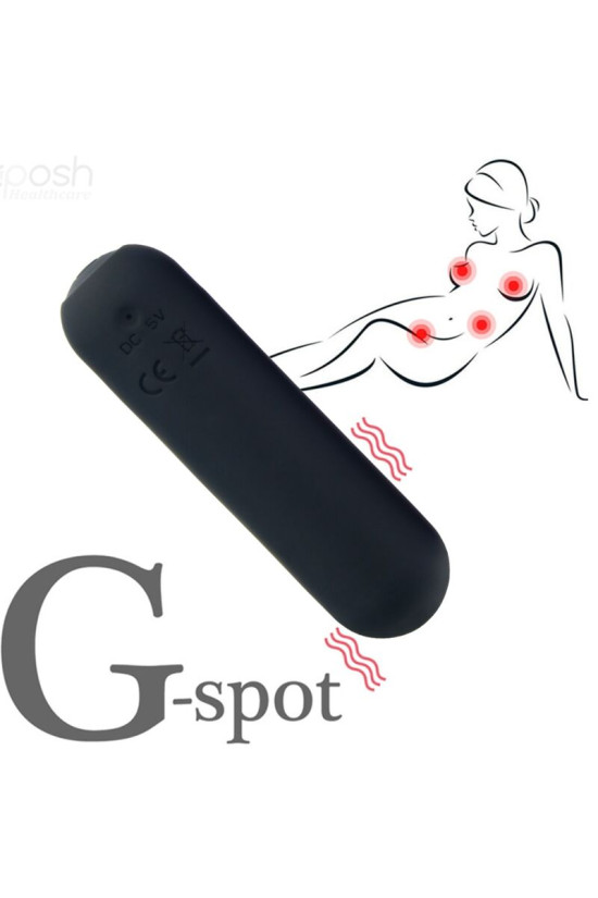 ARMONY - SPLASH HAHA VIBRATORE BULLET IN SILICONE 10 VIBRAZIONI 75 X 19 CM NERO