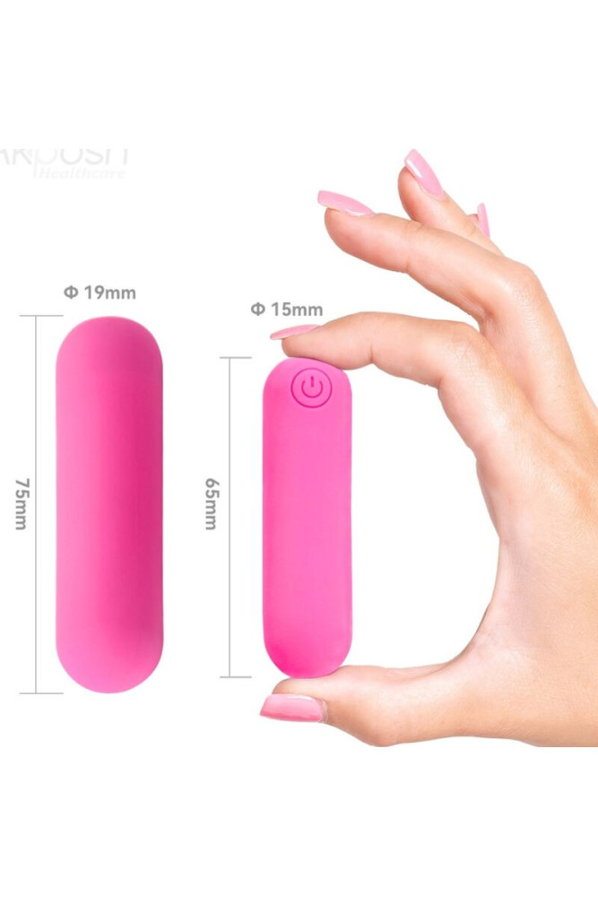 ARMONY - SPLASH HAHA VIBRATORE BULLET IN SILICONE 10 VIBRAZIONI 75 X 19 CM ROSA