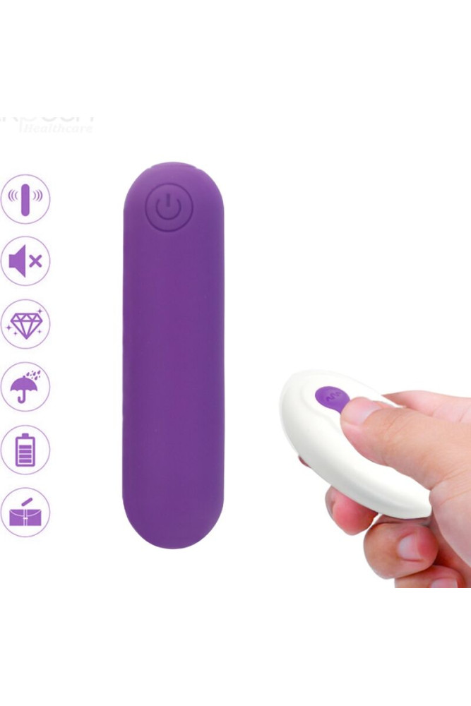 ARMONY - SPLASH JOLINE VIBRATORE BULLET IN SILICONE TELECOMANDO 10 VIBRAZIONI 6.5 X 1.5 CM VIOLA