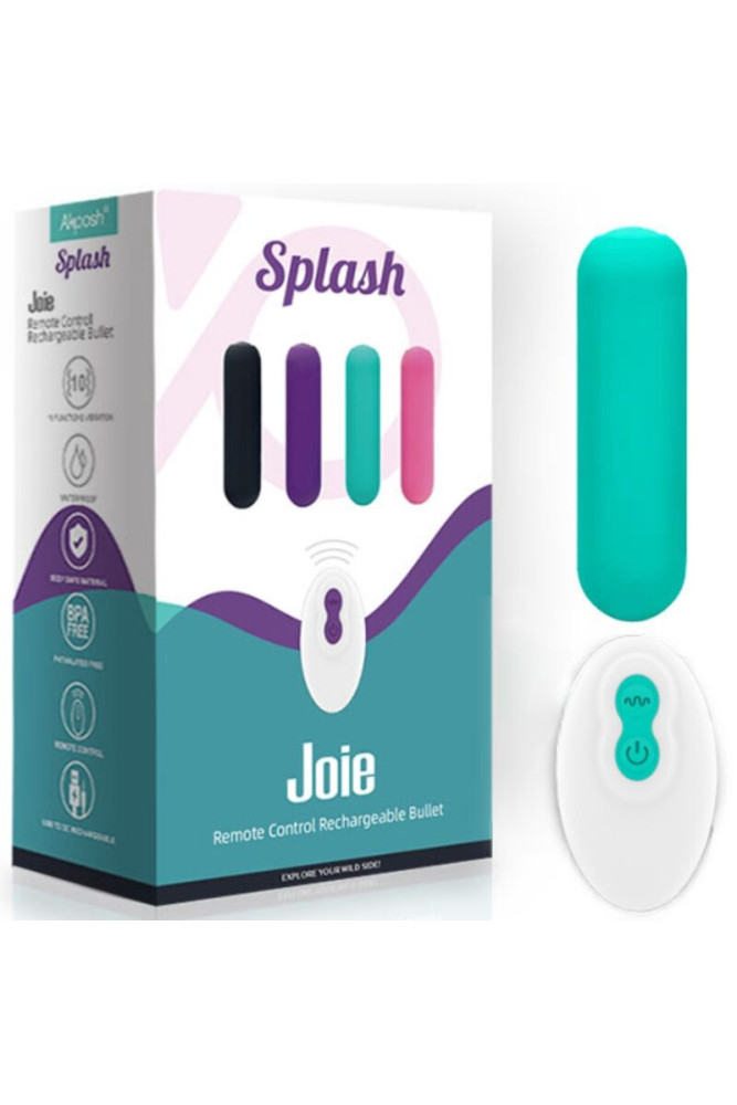 ARMONY - SPLASH JOIE VIBRATORE BULLET TELECOMANDO IN SILICONE 10 VIBRAZIONI 75 X 19 CM VERDE