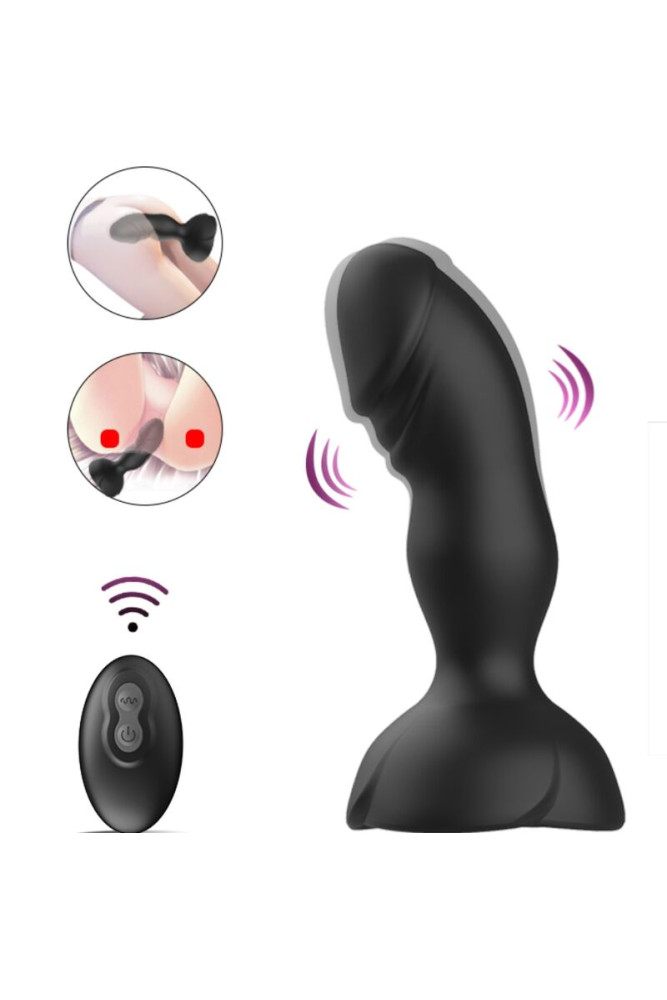 ARMONY - EXTREME A BLOOM VIBRATORE ROSE E TELECOMANDO PLUG ANALE NERO