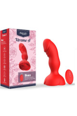 ARMONY - EXTREME A BLOOM VIBRATORE ROSE E TELECOMANDO PLUG ANALE ROSSO