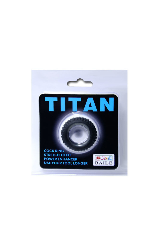BAILE - COCKRING TITAN NERO 1.9 CM