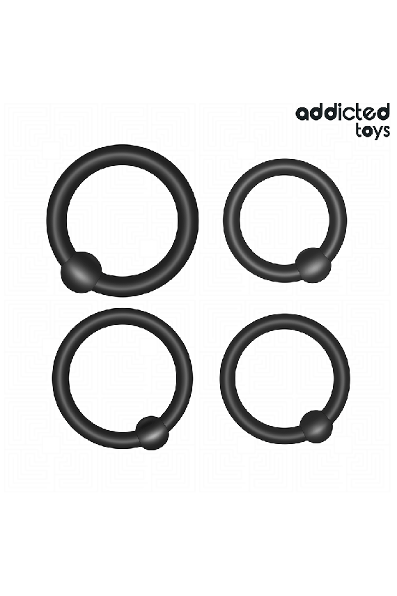 ADDICTED TOYS - SET DI ANELLI IN SILICONE A PRESSIONE