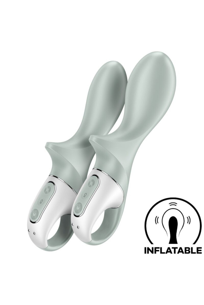 SATISFYER - AIR PUMP BOOTY 3 VIBRATORE ANALE GONFIABILE GRIGIO VERDE